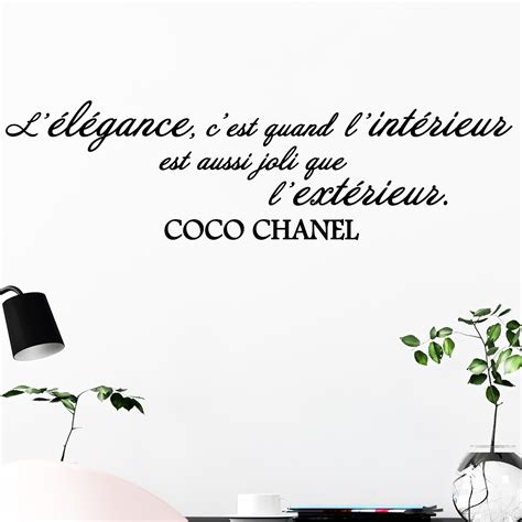 citation coco chanel stickers